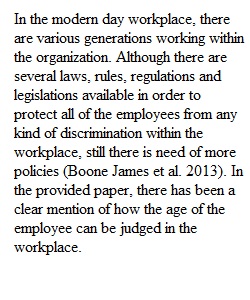 Generations in the Workplace and Age Discrimination